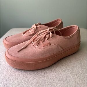 Pink Suede Vans. Super cute! Only worn once!